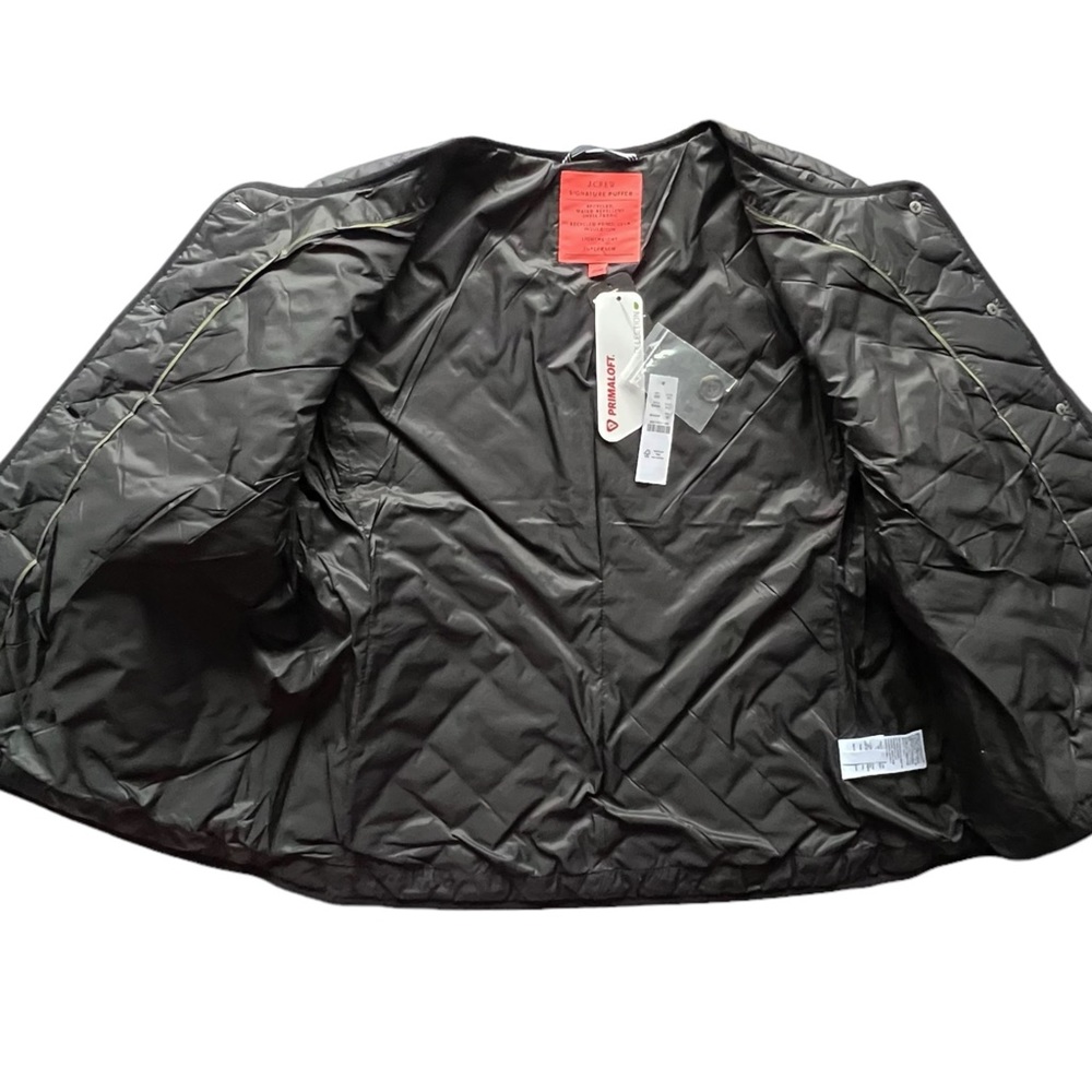 J. Crew Black Quilted Lightweight Lady Jacket | 14 NEW - Picture 8 of 14